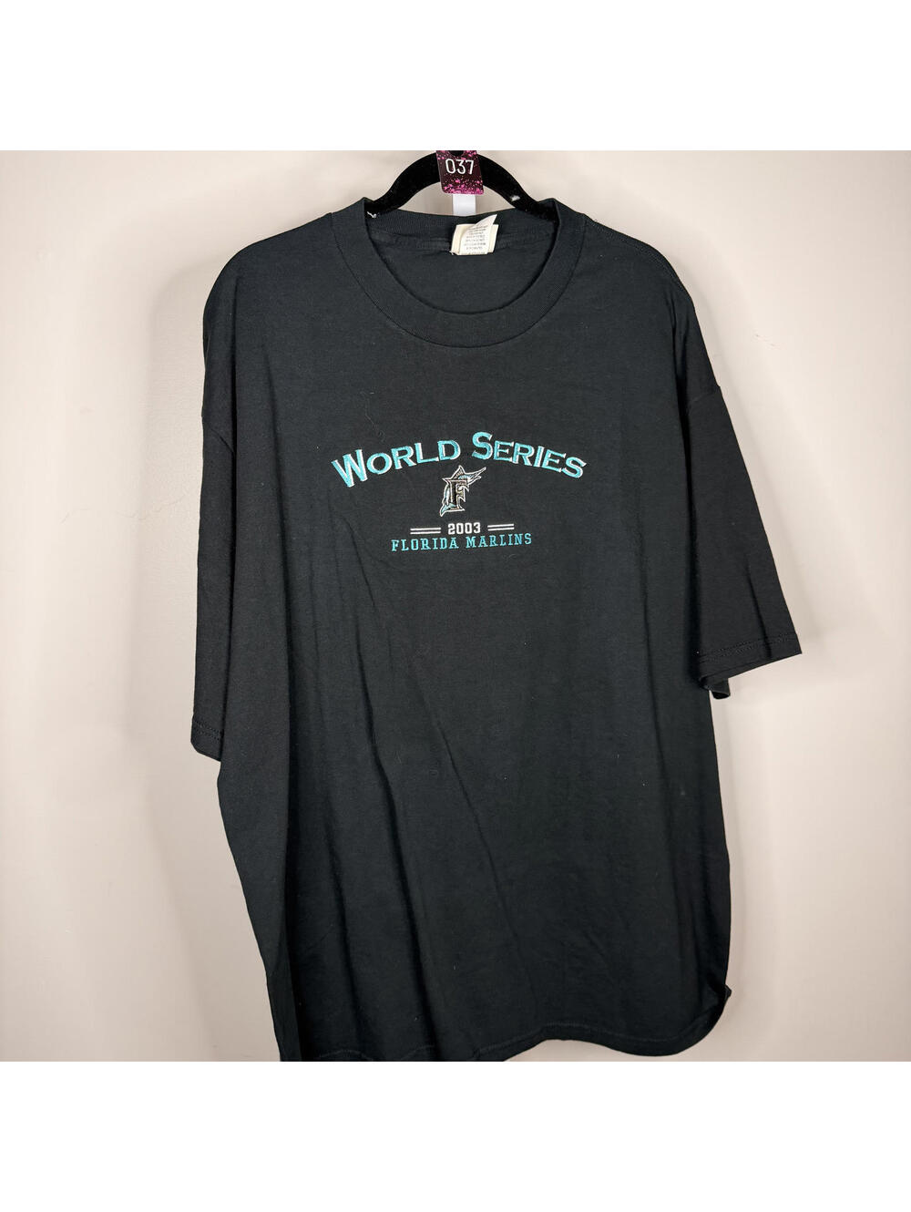 #S37 LEE 2003‎ FLORIDA MARLINS WORLD SERIES T-SHIRT Sz. XL